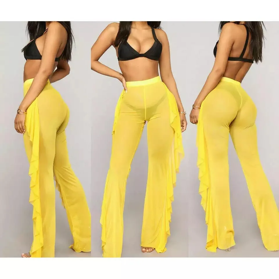 Skirt Skin Color Legs Private Label Cargo Black 2021 Women Pant Colour Oversized White Mesh Pants