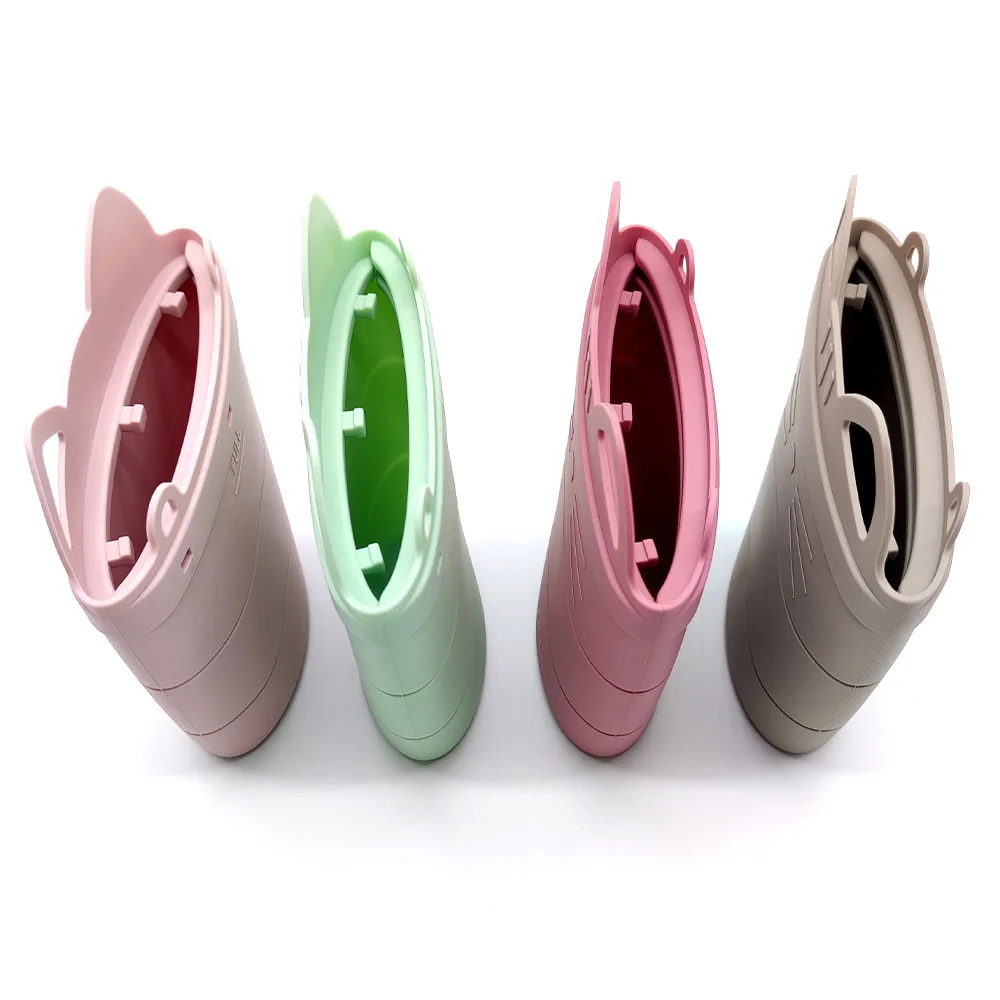 Новое поступление детский силиконовый мешочек для закусок многоразовые силиконовые мешочки хранения с кнопкой контейнер