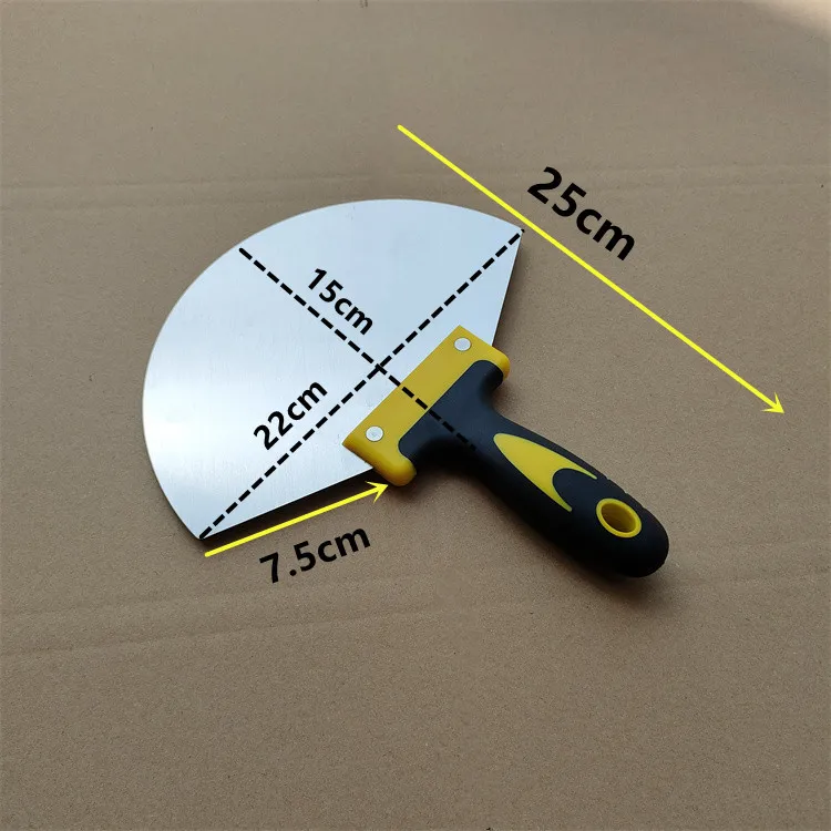 Tool Scoop Scraper Fit Round Bucket Shape for Drywall Mud Compound Stucco Coating