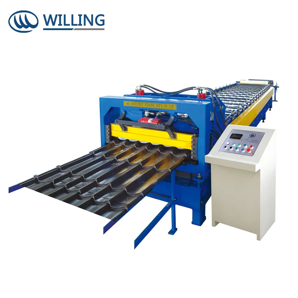 manual metal  corrugated iron sheet roof tile making machine