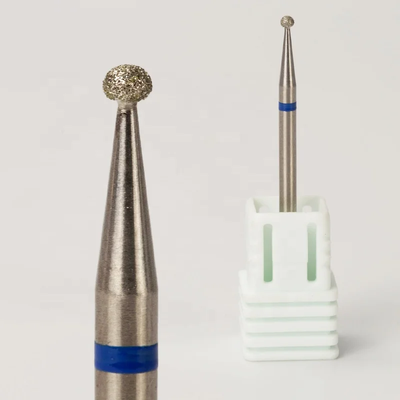 Diameter 1.8mm Wholesale Electric Milling Professional Efile Russian Manicure Cuticle Diamond Nail Drill Bits for Prep