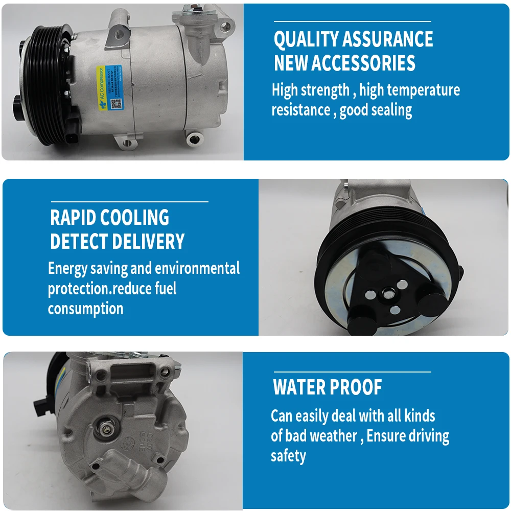 Bus AC Compressor For Ford Transit Bus 2.4 TDCi 1383679 1421335 1444893 1379474 3M5H-19497-AD