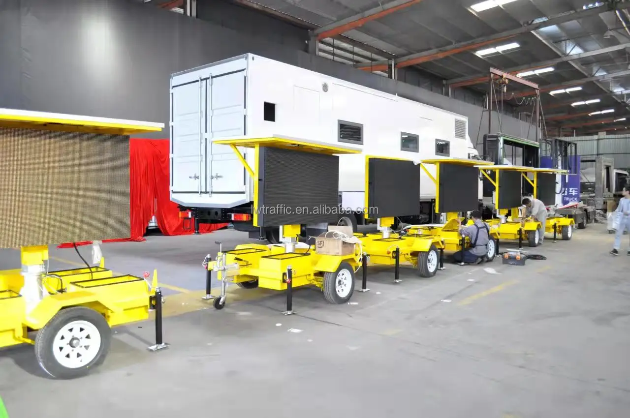 2022 New Australian Standards Top Quality Solar Powered Hydraulic Lifting Colour VMS, VMS Boards, Colour VMS Boards