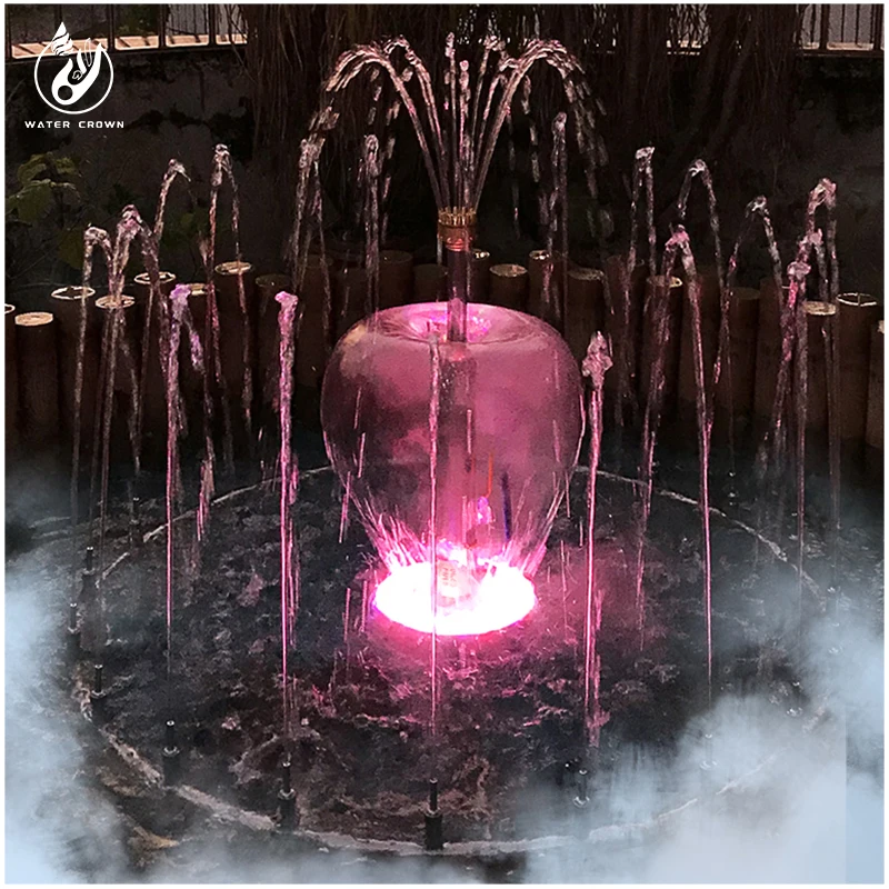 Guangdong Water Crown Manufacturer Customized Fountain Project Garden Fountain RGB Artificial Pool Fountain