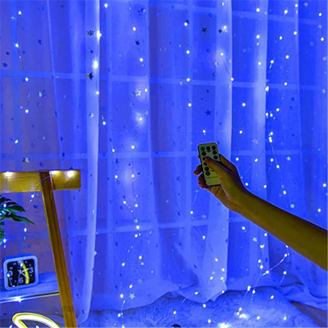 Fairy Icicle LED Christmas Garland Wedding Party Patio Outdoor Decoration Fairy Navidad LED Garland Merry Curtain String Light