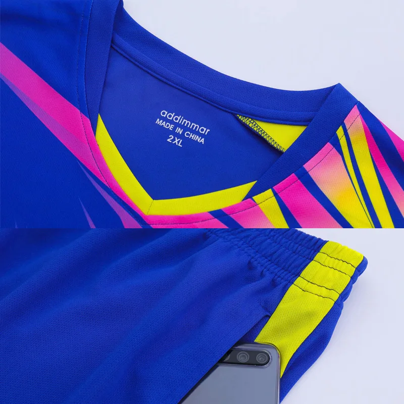 2111 Men women badminton clothing suits sleeveless sportswear perspiration sublimation T-shirt & shorts table tennis clothing