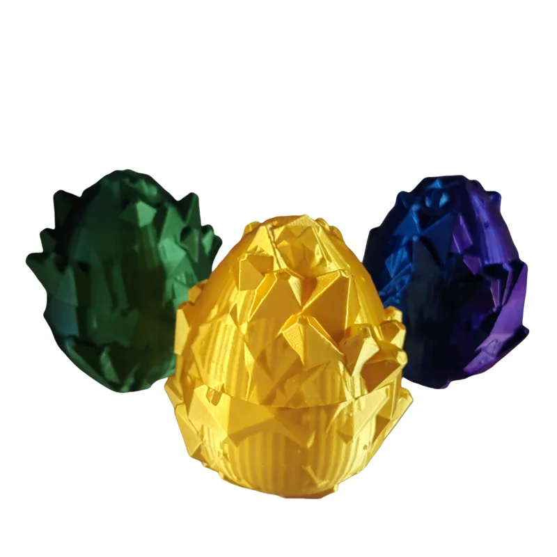 Naturally Degradable PLA Dragon Eggs Custom 3D Printed Sensory Toys Classic Style Unisex Creative Ornaments