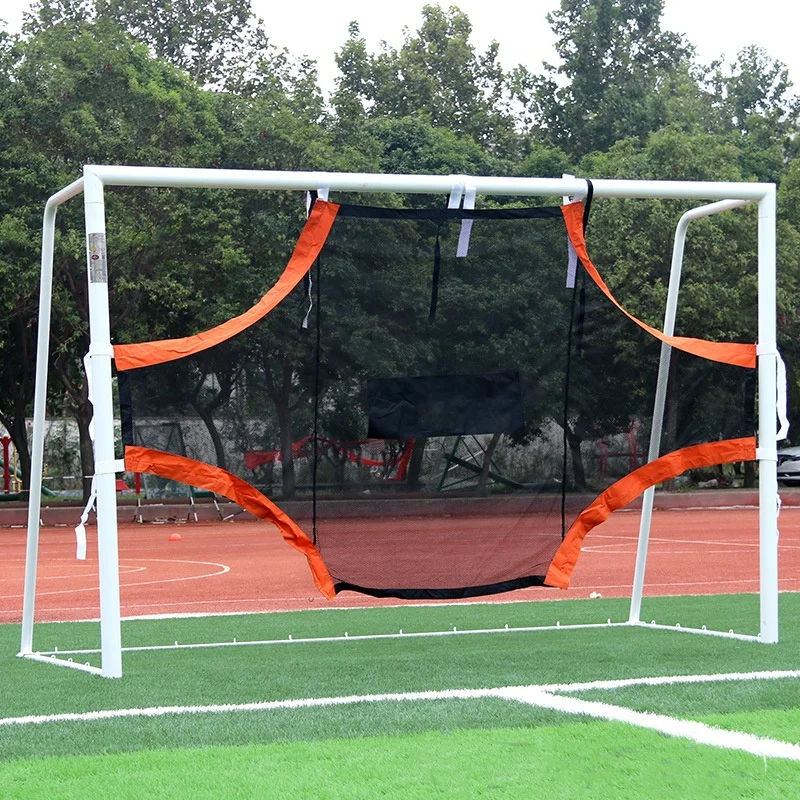 Training Equipment Professional Sale Mesh Ropes Kids Foldable 8X24 Portable Post Shot Rebound Target Soccer Football Goal Nets