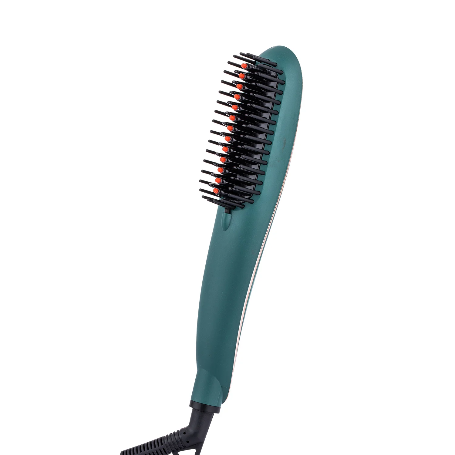 Ceramic Plated Fast Heating Rotating Electric Hairbrush Hair Straightener Brush