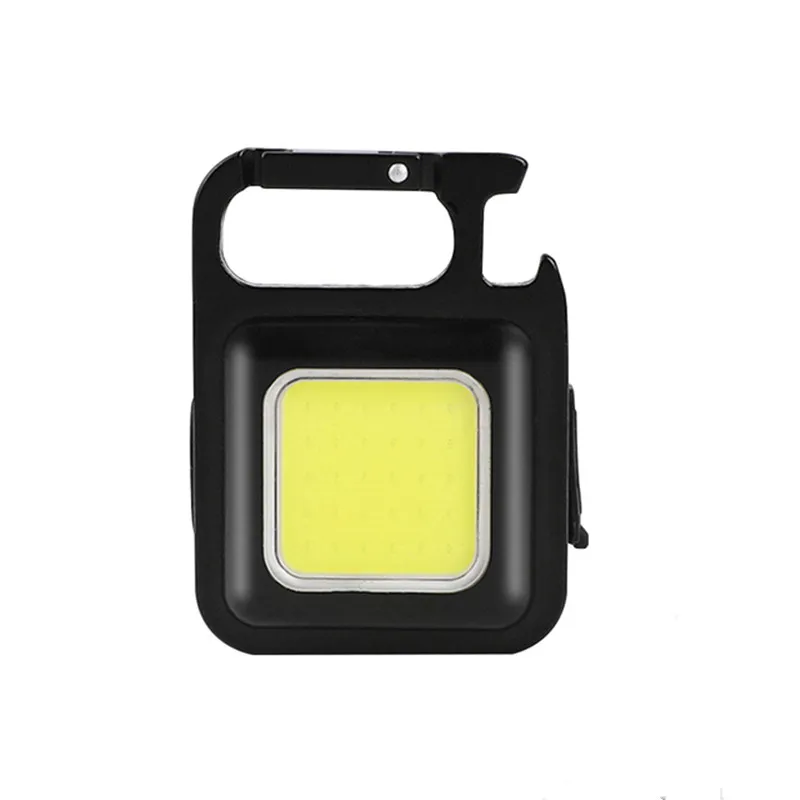 Multifunctional Mini Glare COB Keychain Light USB Charging Emergency Lamps Strong Magnetic Repair Outdoor Camping Light