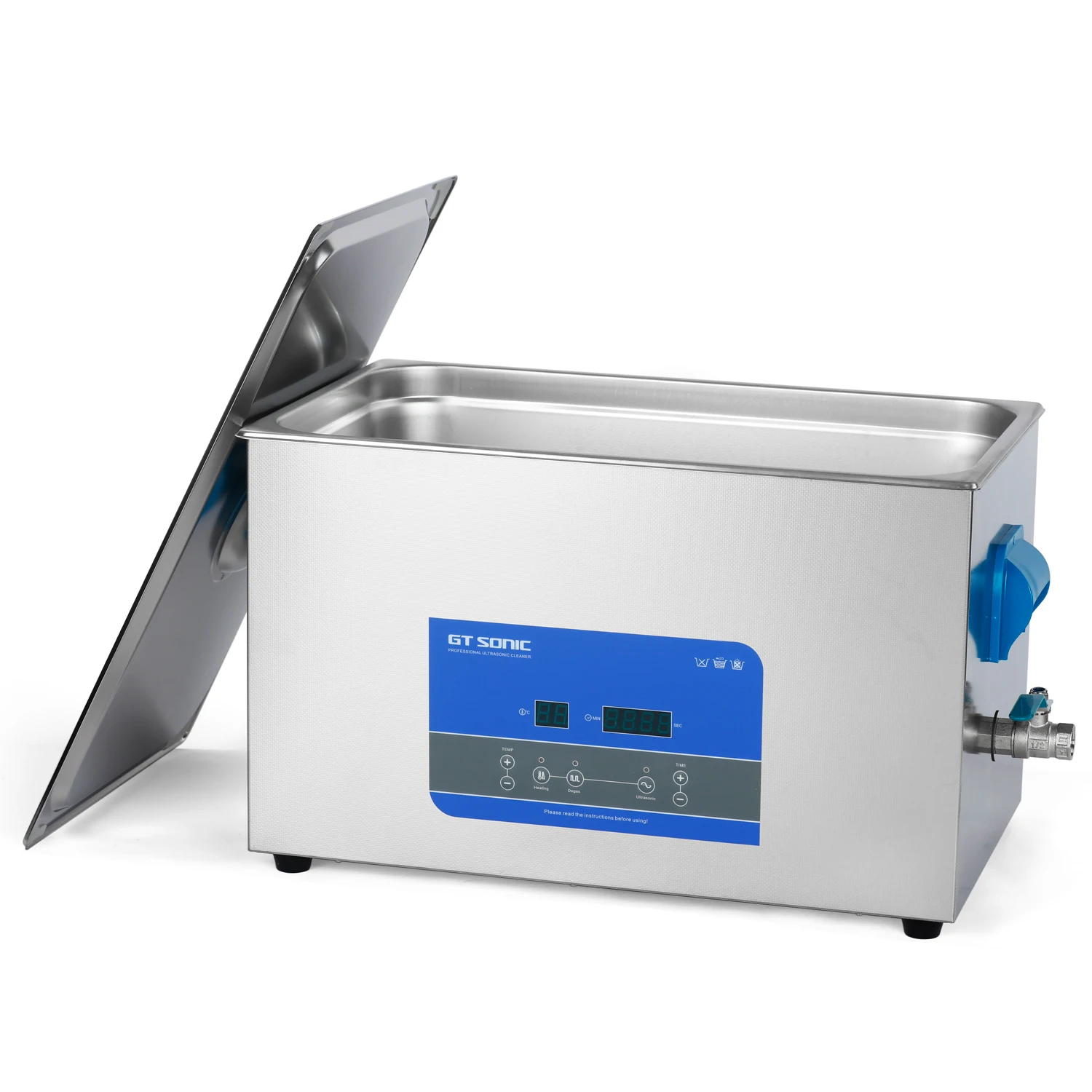 20L Dental Instrument Ultrasonic Cleaner Ultrasonic Dish Cleaner With Basket Heater Timer
