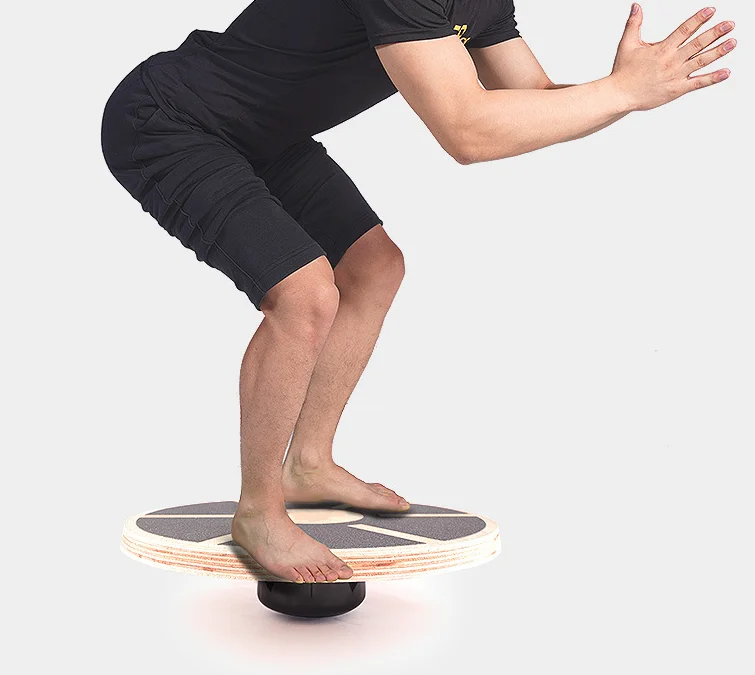 New Products Factory Wholesale  Wooden Wobble Balance Board  Weight Material Play Muscle Massage