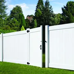 Hot American style vinyl privacy fence material high quality nice price pvc fence