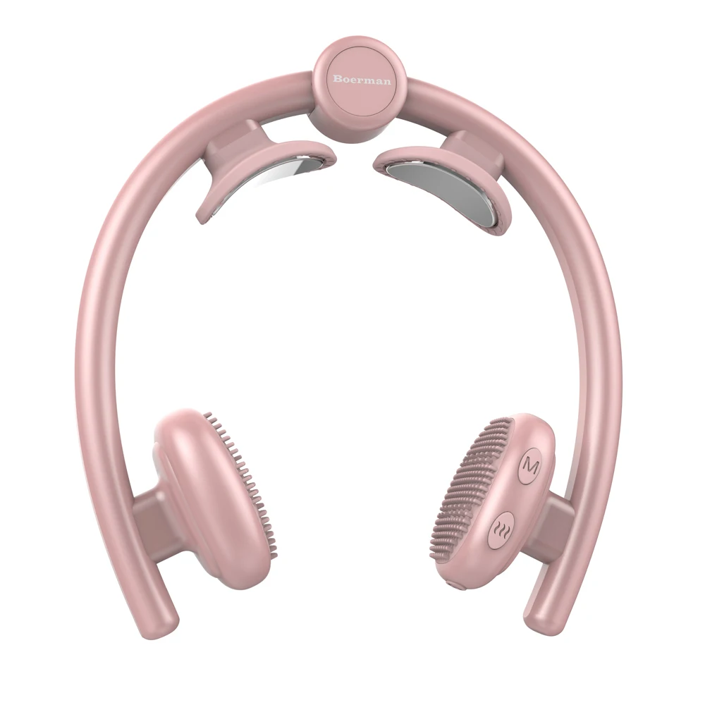 Hot Sale Portable Cordless Office Electric EMS Cervical Neck Massage Intelligent Remote Control Therapy Heating Neck Massage