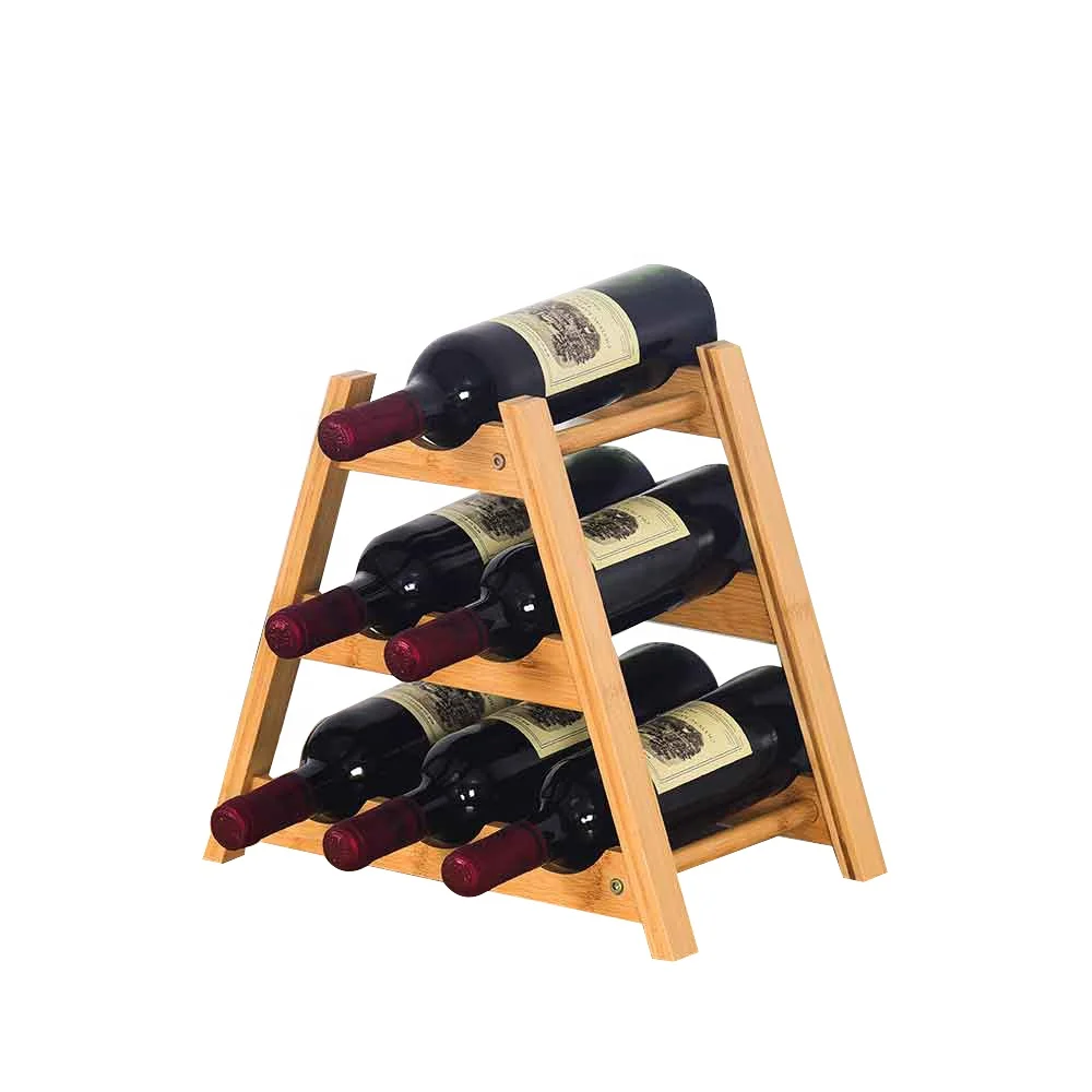 Пирамида 6 бутылок полка для хранения вина демонстрационная стойка кухонная столешница держатель винных