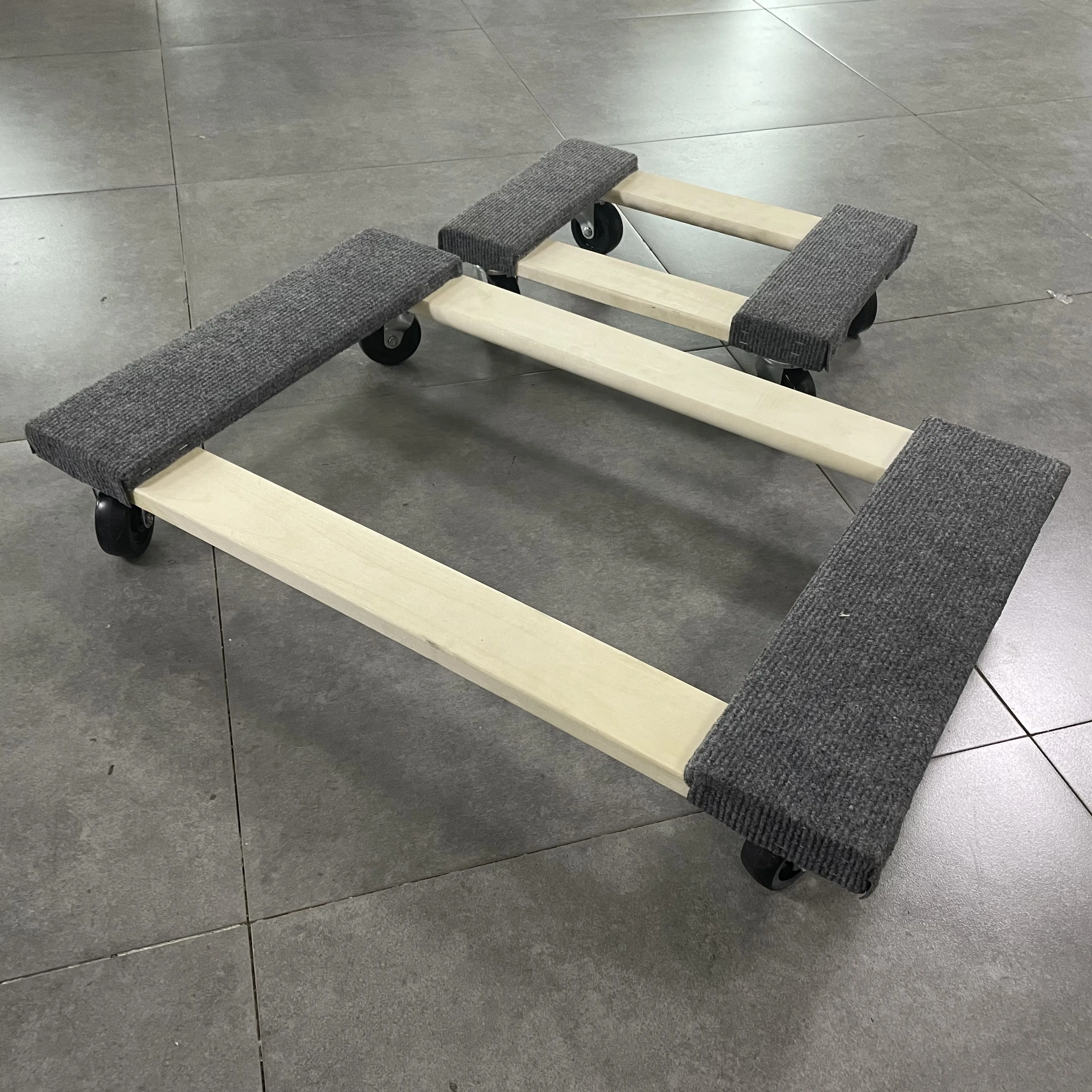 Four Wheels Platform Mover Wooden Cargo Dolly 150kg Manufacturer Capacity