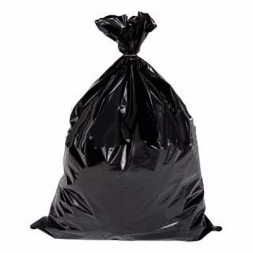 large black garbage bag  of 100 liters flat heavy duty XL black trash bags for industry school hotel