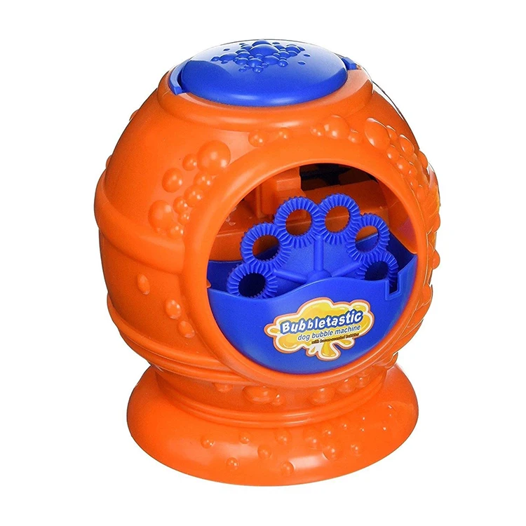 Kids party toy round  easy operation hurricane bubble maker 10 blades plastic high output portable dogs whirlwind bubble machine