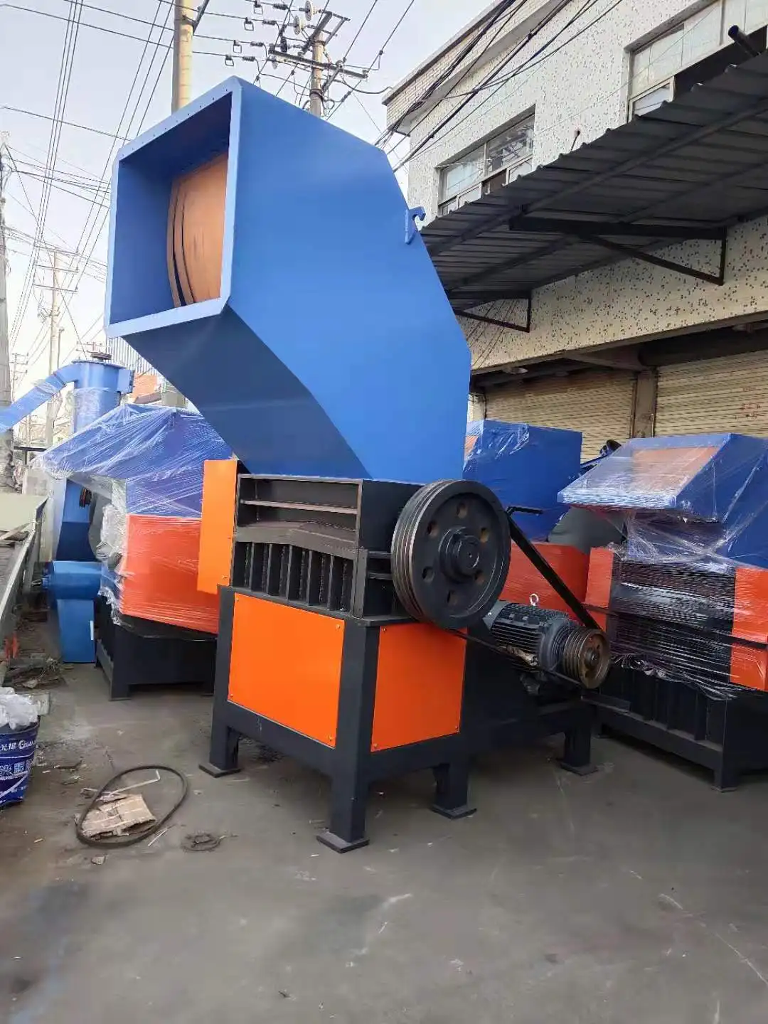 Heavy Duty PVC Pipe Crushing Waste Plastic Film Bottle Crusher Shredder Machine