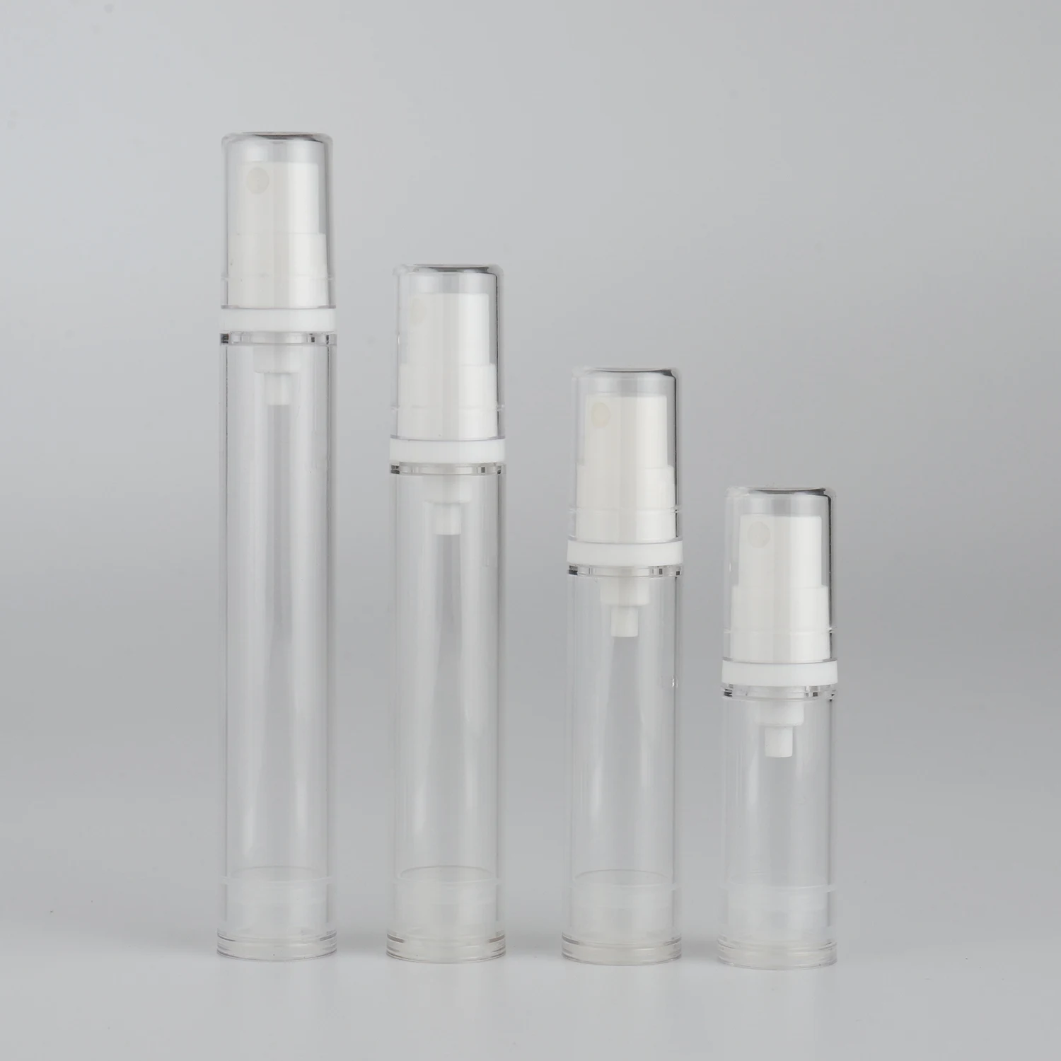 In stock 5ml 10ml 12ml 15ml 20ml Mini Atomizer white head Mist Airless Spray Bottle Packaging Cosmetic Airless Pump Bottles
