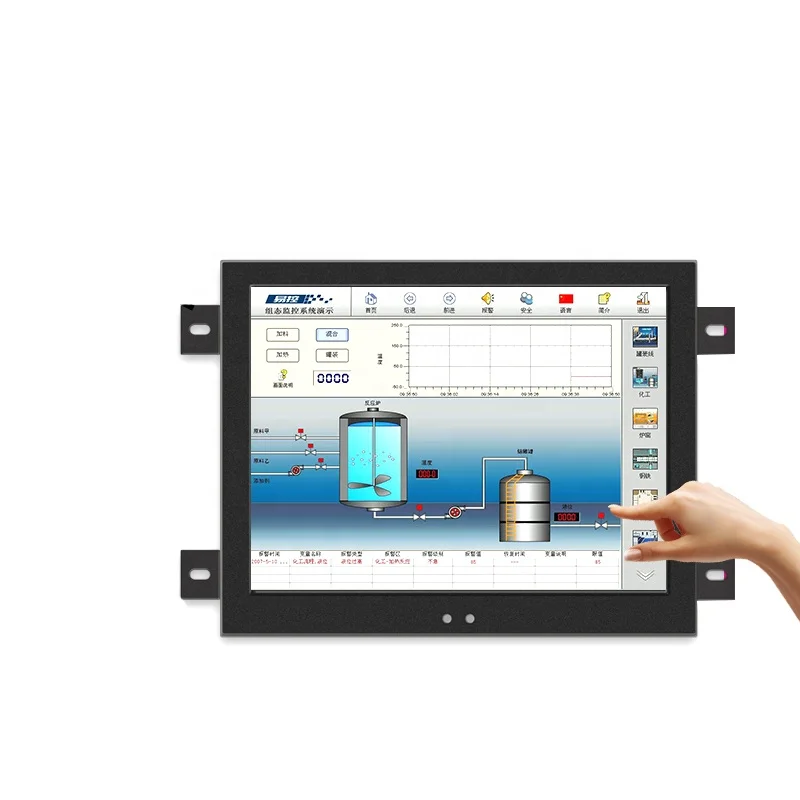 IP65 Protection 17.3 inch Widescreen Touch Monitor with USB Capacitive Touch Screen LCD PC Monitor with VGA DVI BNC AV TV Output