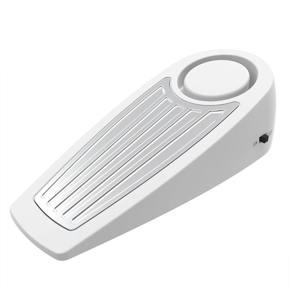 Wholesale modern 130dB alarm door stopper stainless steel safety magnetic door stop alarm portable travel