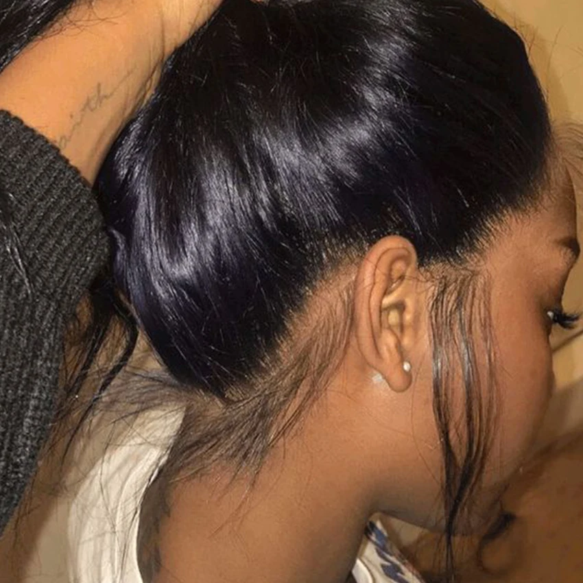 Wholesale Full 360 Lace Frontal Wig Brazilian Virgin Hair 180% Density HD Transparent Straight Human Hair Wigs For Black Women