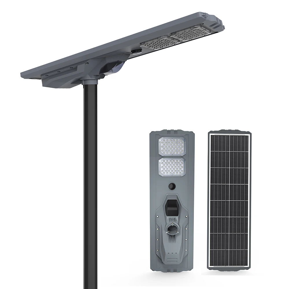Whole sale  200W Solar Street Light  Waterproof  IP65 Teijin Pc Lens LifeP04 battery  6000k 6500k Cct  4G Camera