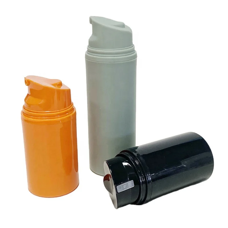 New designed 30ml 50ml 75ml 100ml 150ml 200ml Cosmetic Vacuum Airless Pump Bottle for Face cleanser lotion cream