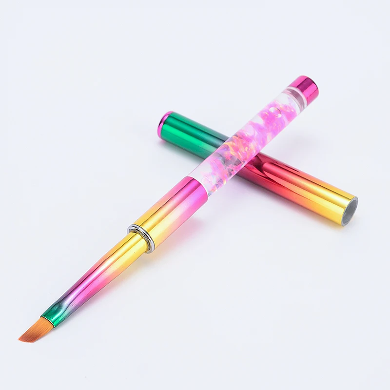 Жидкая Кисть для ногтей с плоской головкой GUYO, кисть для дизайна ногтей, может быть настроена