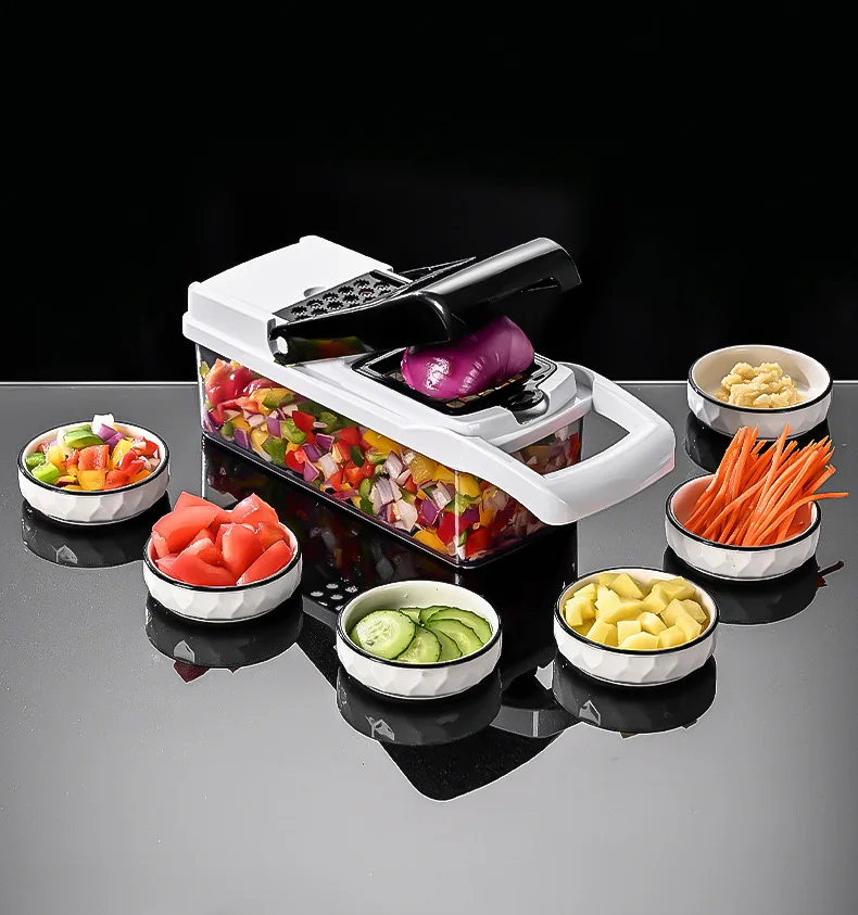 Factory Wholesale High Quality 26 In 1 Vegetable Chopper Mandoline Food Slicer With Container