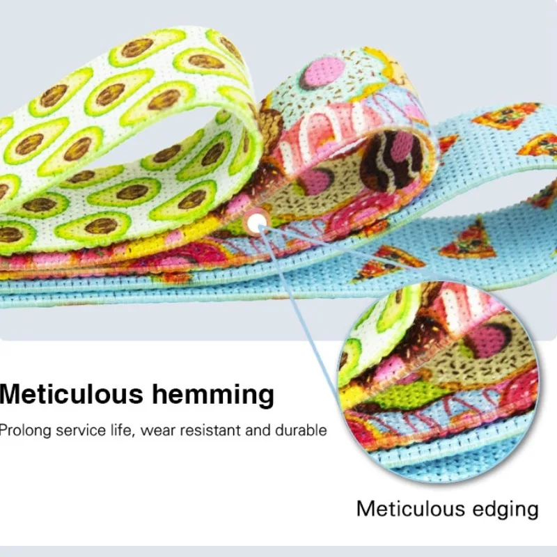 YETFUL Yoga Knitting Auxiliary Shoulder Stretching Elastic Resistance Custom Printed Theraband Long Resistance Bands Set