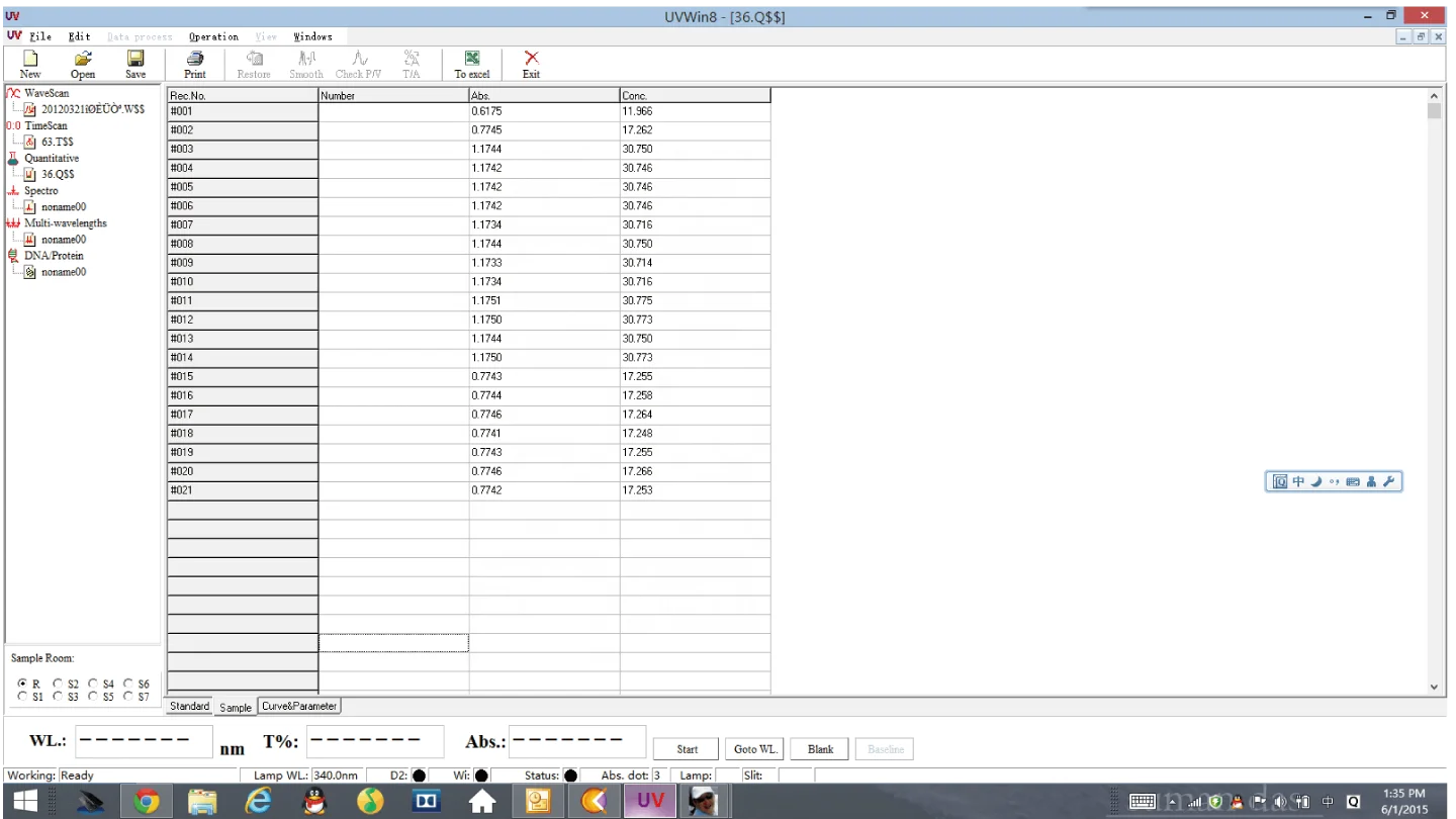 L6 double beam UV VIS Spectrophotometer