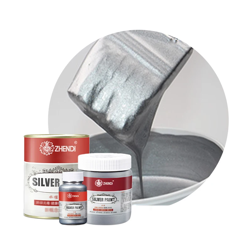 Strong covering power Sparkling silver paint Waterborne silver powder paint antirust