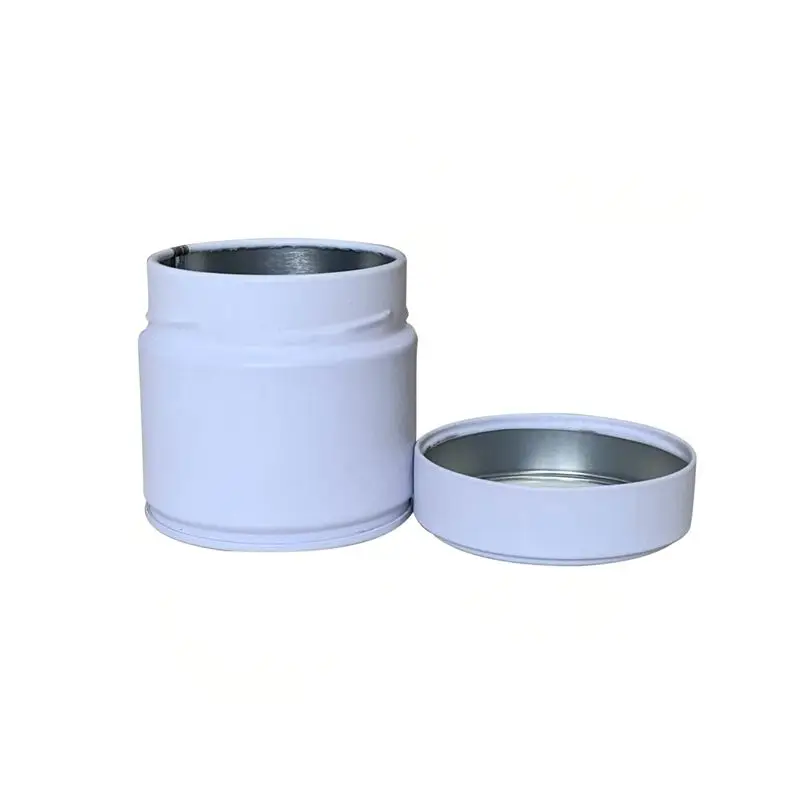 Wholesale Custom Logo 30g 50g 60g 100g Matcha Tea Can For Round Tea Tin Canister Multi Color Tin Box