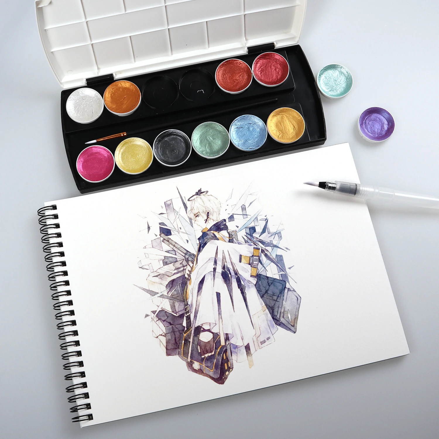 POTENTATE 16K Fine Grained wood pulp watercolor paper pad 300gsm Paper/16 Sheets papel acuarela