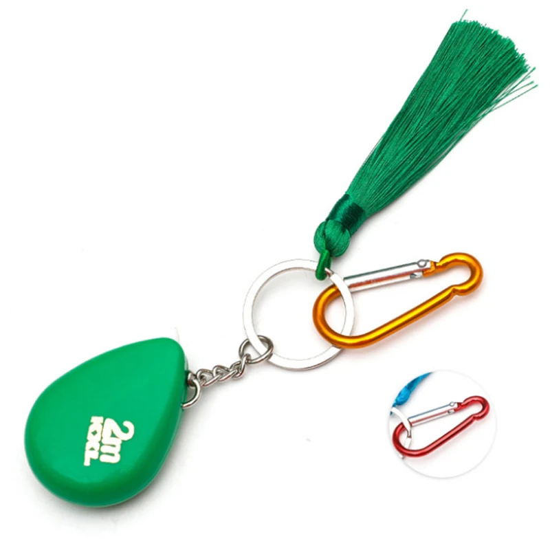 BTE  Carbon Steel Materialand And 6 Color Mini Key chain Water Drop 2m Plastic PVC  Tape Measure