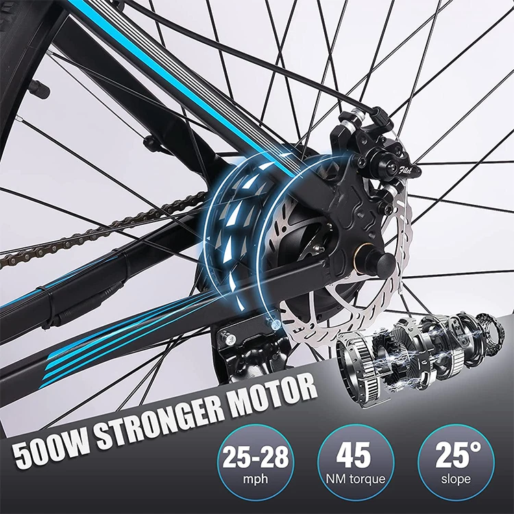 2020 Hottest Electric Bike Electric Bike 29' Tire Aluminum Frame Electric Beach Cruiser Bike Electric Bicycle