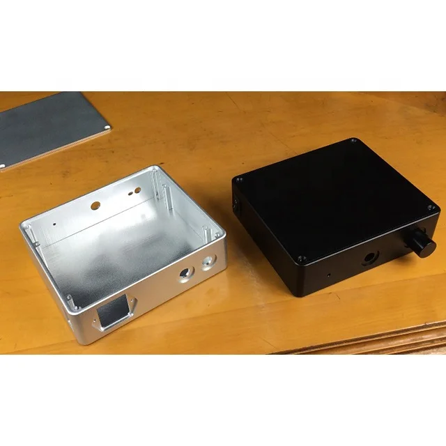 CNC Milled Aluminium Enclosure Black Electronic Project Instrument Case Waterproof Plastic Enclosure Box
