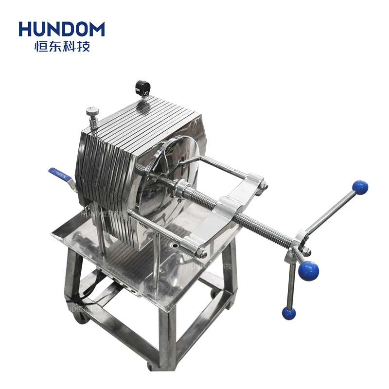 Stainless steel plate and frame filter for wine syrup beer filter press filter press machine for wine