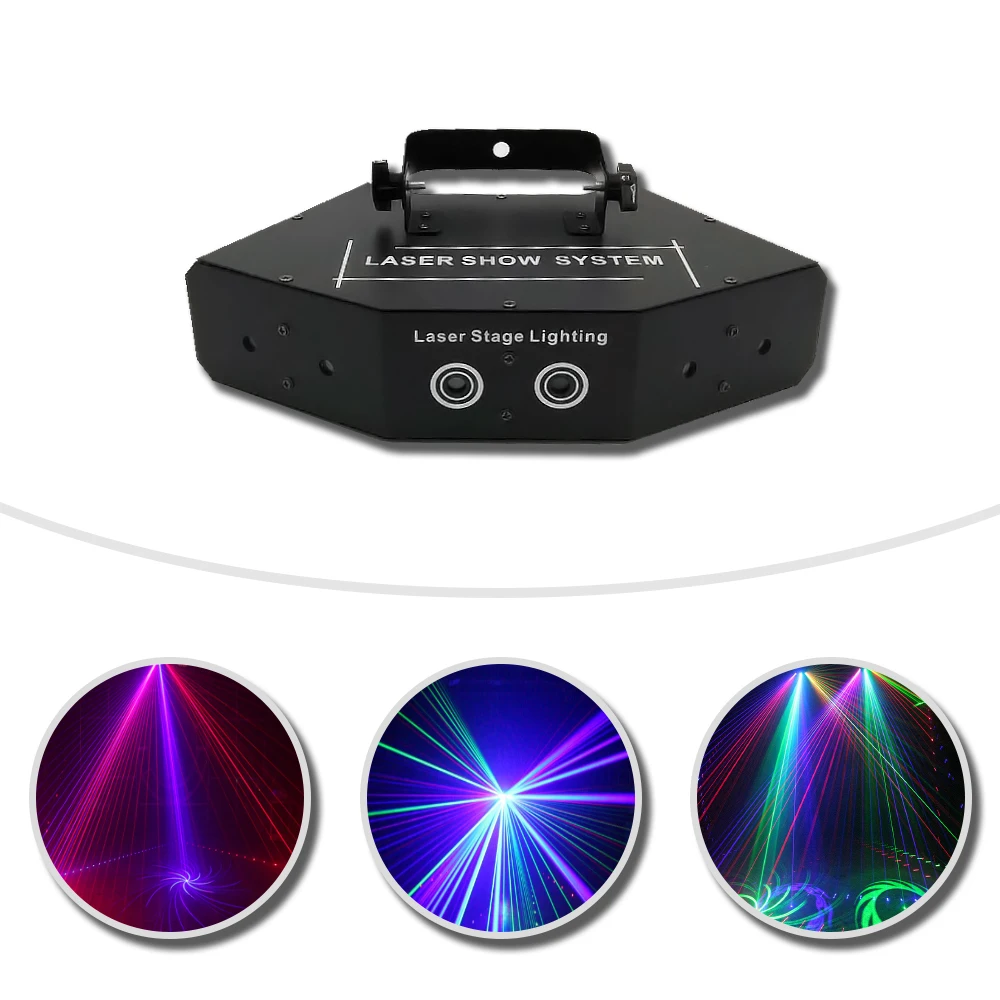 Hot Selling Aluminium 6 Eyes Fan Beam Laser Disco Lights for Wedding Bar Dj  Party Stage Lighting