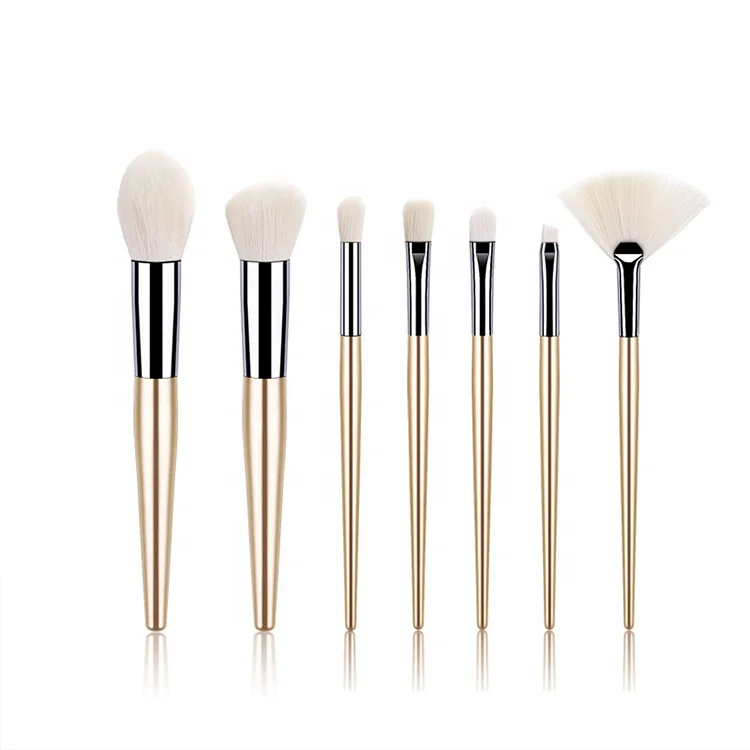 
Unicorn Purple Chrome Pro Profiesinal Makeup Brushes Set Elf Single Logo Set 24 Pcs 7Pcs Plastic Handle Makeup Brush 