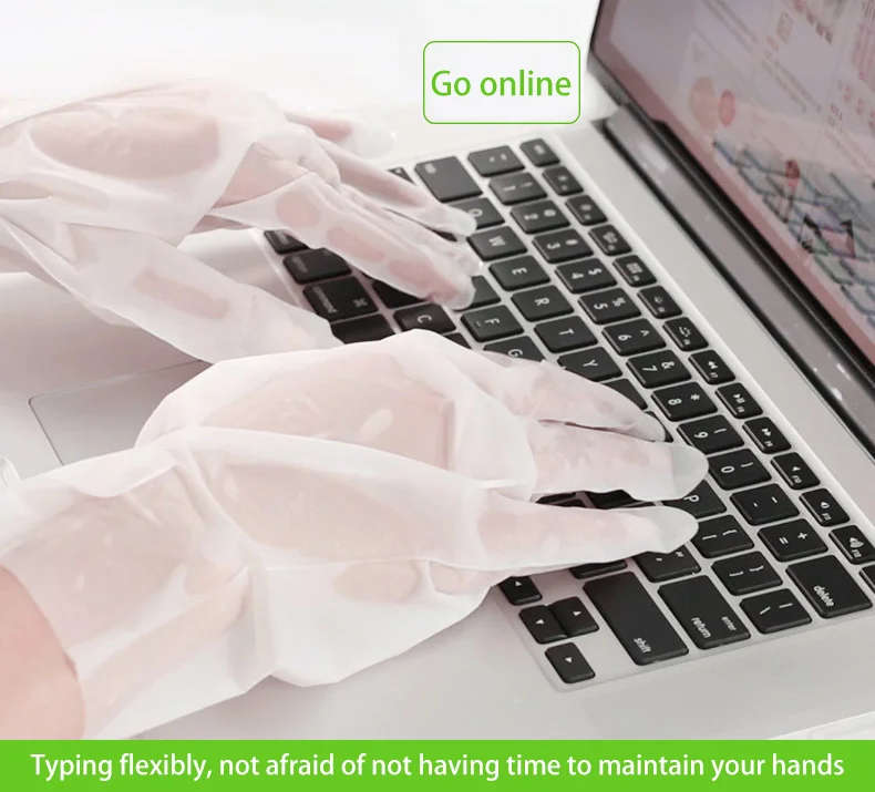 
ROLANJONA Niacinamide Moisturizing Hand Mask Whitening Moisturizing Delicate Hands Moisturizing Fine Lines Gloves Hand Care 