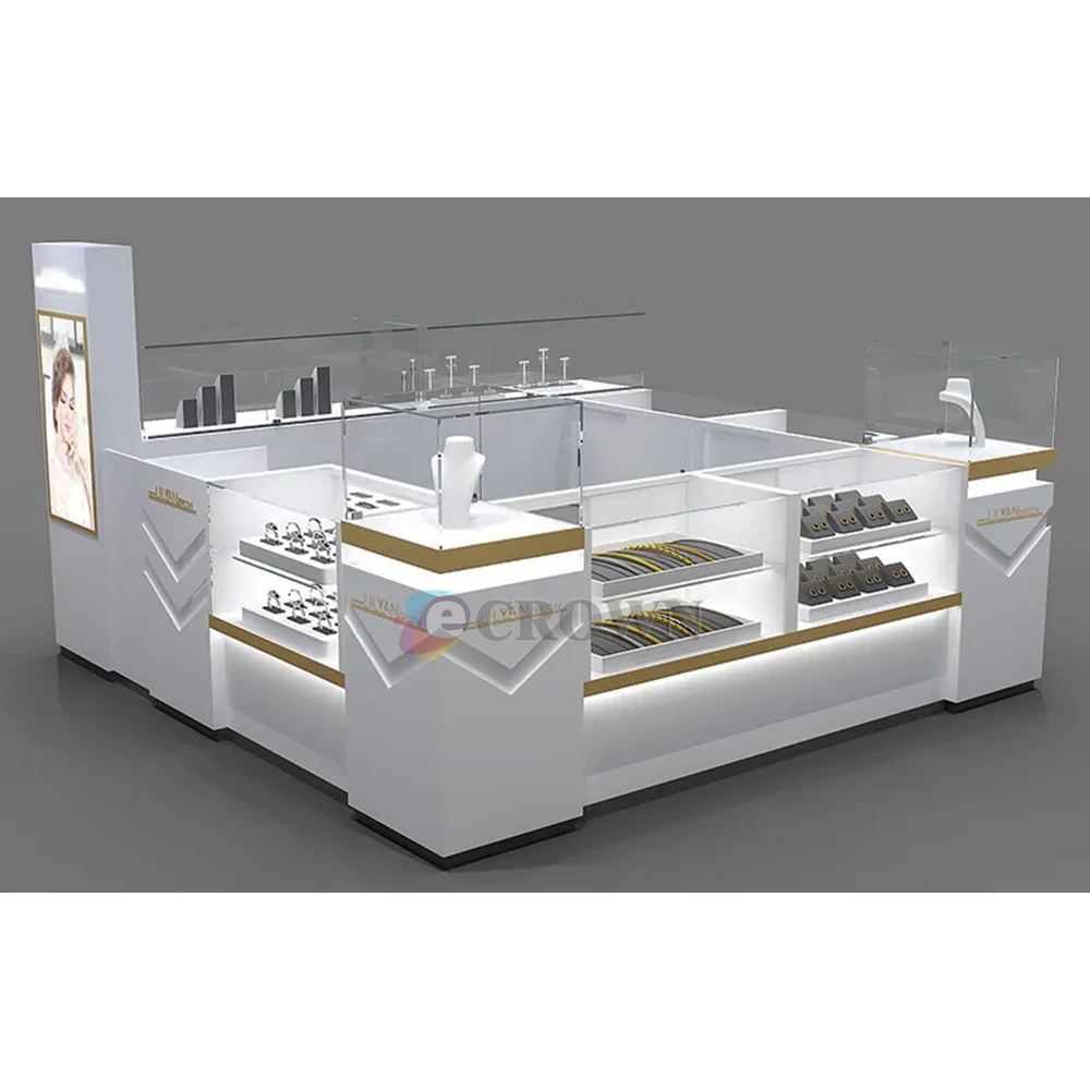 Display jewelry showcase kiosk cabinet treasure kiosk cabinet design Los Angeles kiosk cabinet jewelry showcase