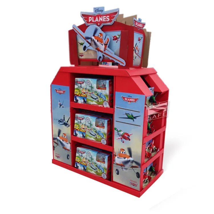 Half Pallet Display For Book  Stationery Store/ Magazine Rack Shelf Cardboard Floor Book Display Stand