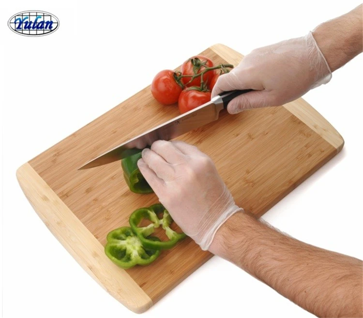 Китай, низкая цена, S M L Xl Xxl, без порошка, мягкие ПВХ промышленные перчатки для обработки пищевых продуктов, рабочие защитные перчатки, рабочие виниловые