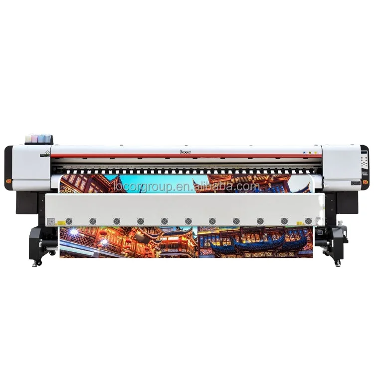 Locor high output 3.2m 10ft larger size flex banner printer for advertising printing