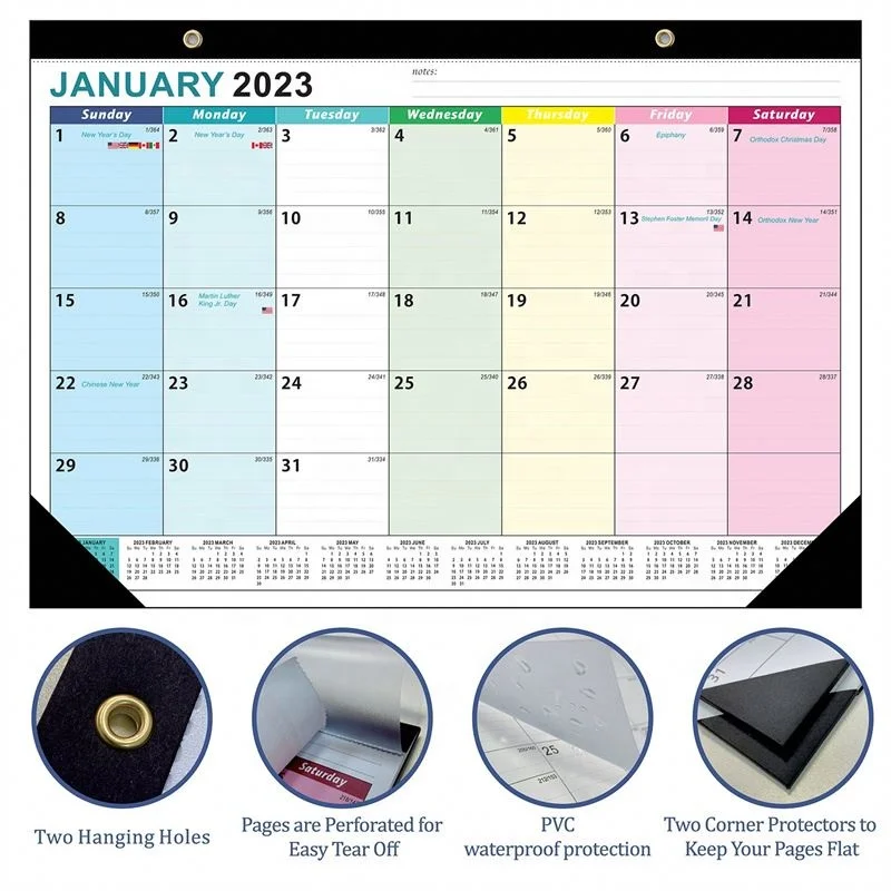 Calendar 2024 Custom Logo 365 Desk Calendar Gift for Promotion