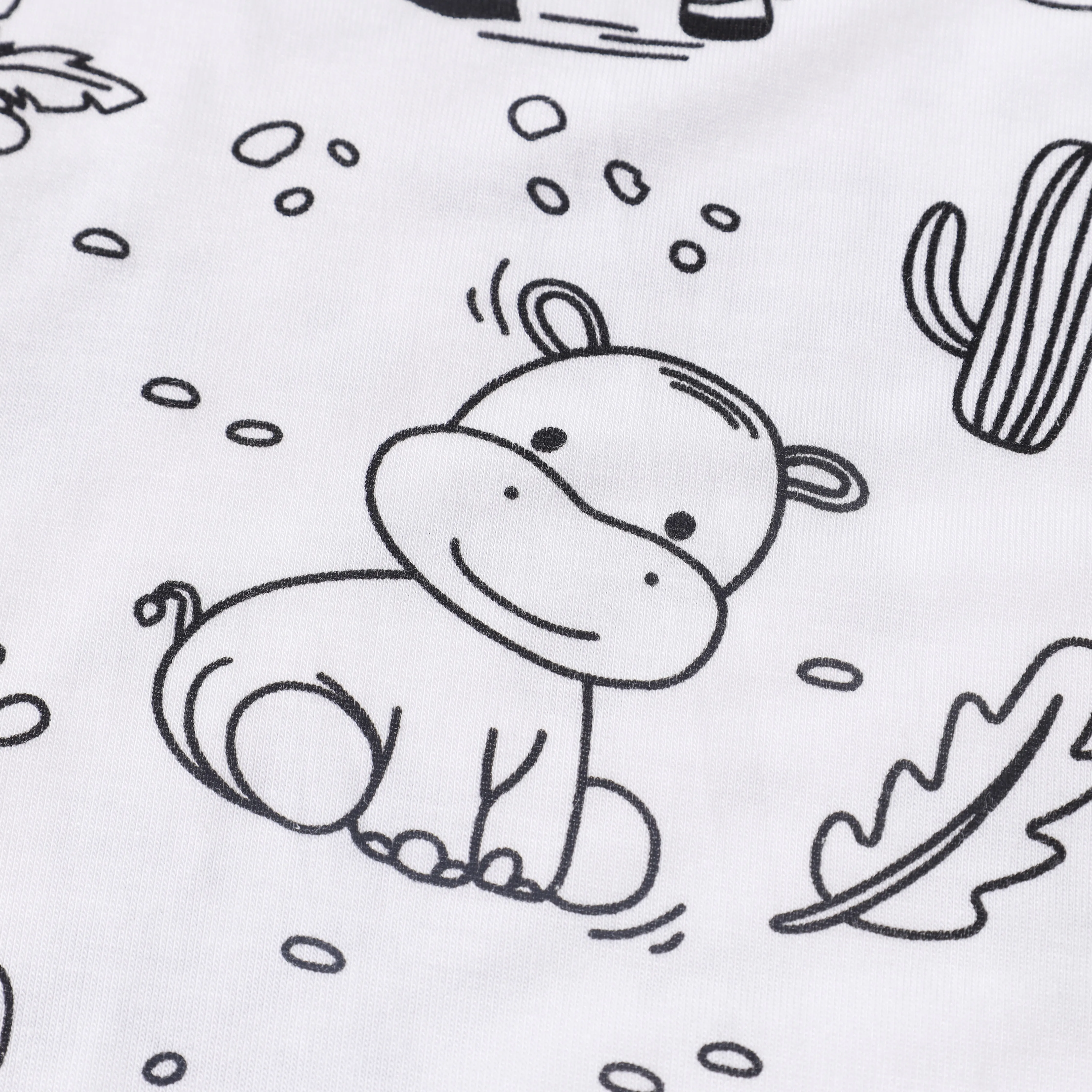 3-6T Loungewear Sleep Wears Children summer short sleeve Sleeping Clothes Graffiti DIY Coloring Kids Boys Girls pajamas sets