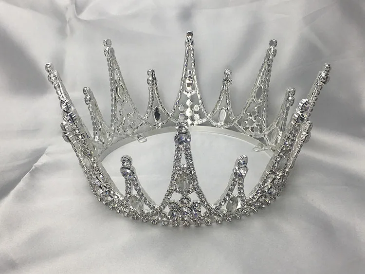 Custom Crystal Full Round Crown Beauty Wonderful Crowns
